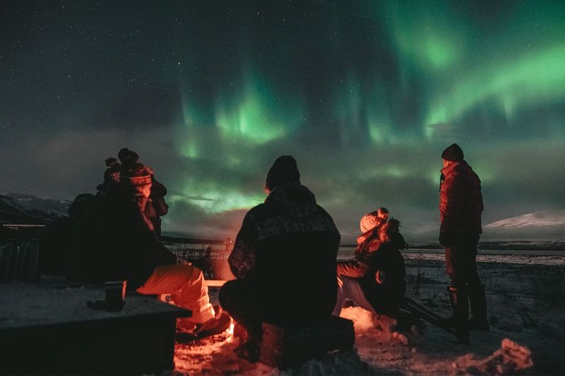 The Northern Lights' Dance in Iceland