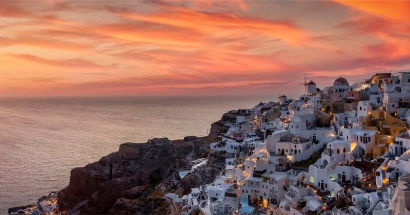 Watch the Sunset from Santorini, Greece